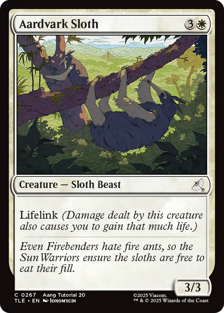Aardvark Sloth (0267) [Avatar: The Last Airbender: Eternal-Legal]