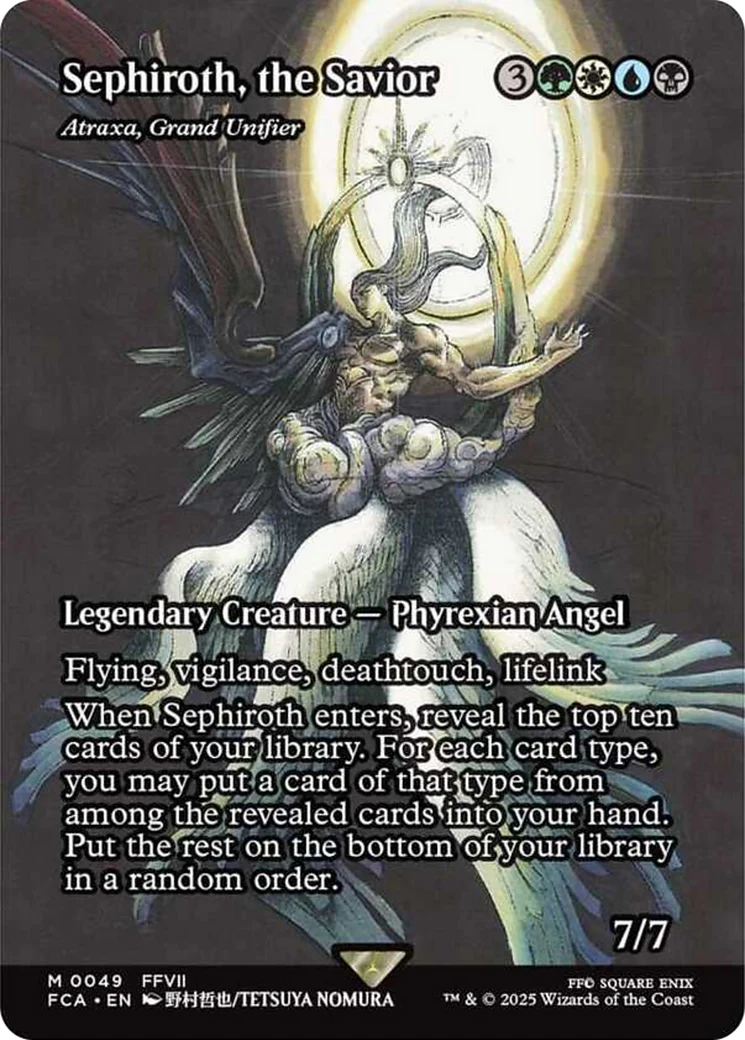 Sephiroth, the Savior - Atraxa, Grand Unifier (Showcase) [FINAL FANTASY : Through the Ages]