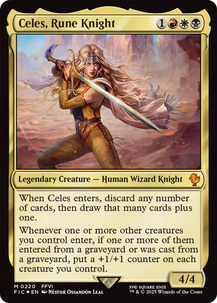 Celes, Rune Knight (Surge Foil) [FINAL FANTASY Commander]