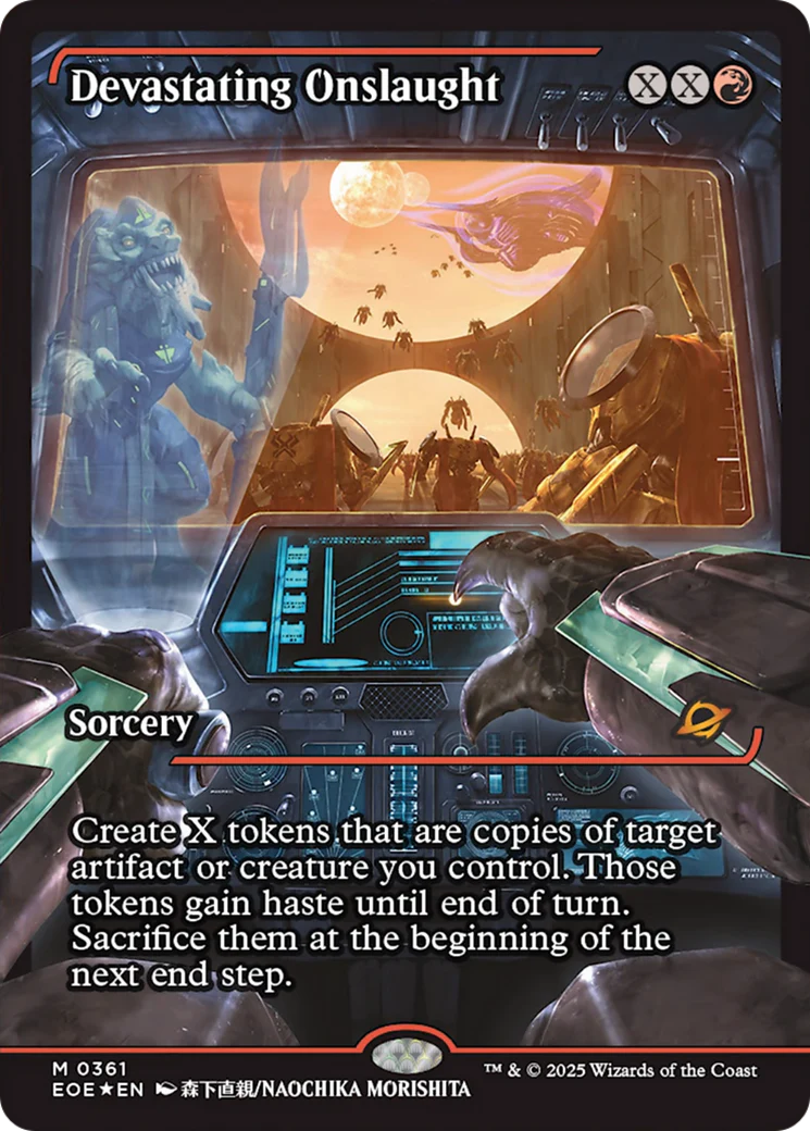 Devastating Onslaught (0361) (Showcase) [Edge of Eternities]