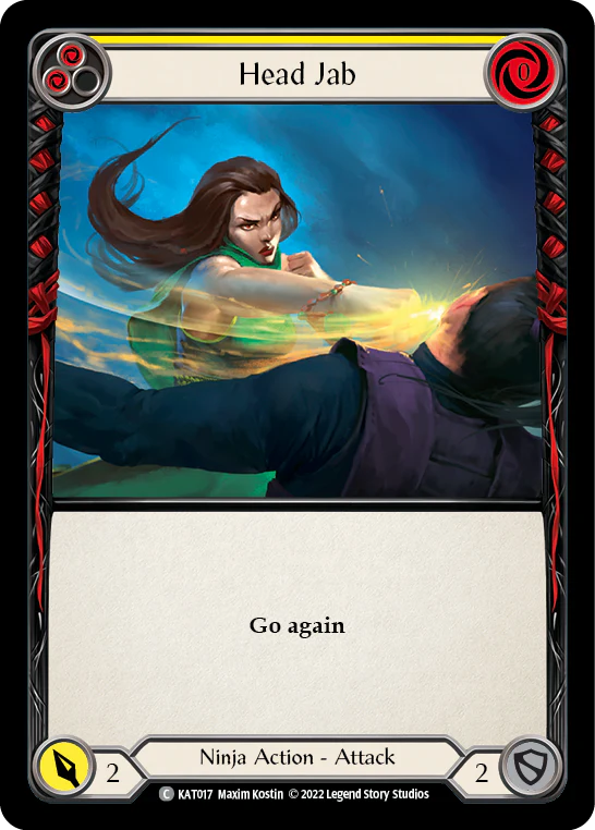 Head Jab (Yellow) [KAT017] (Outsiders Katsu Blitz Deck)
