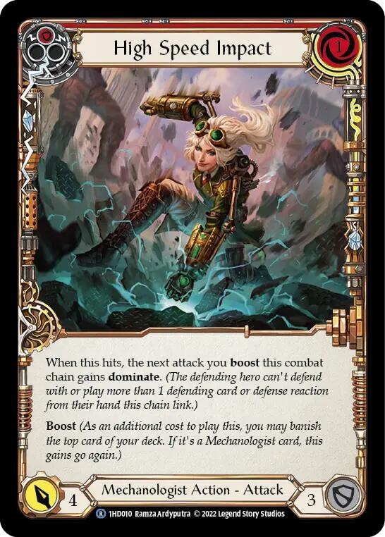 High Speed Impact (Red) [1HD010] (History Pack 1 Dash Blitz Deck)