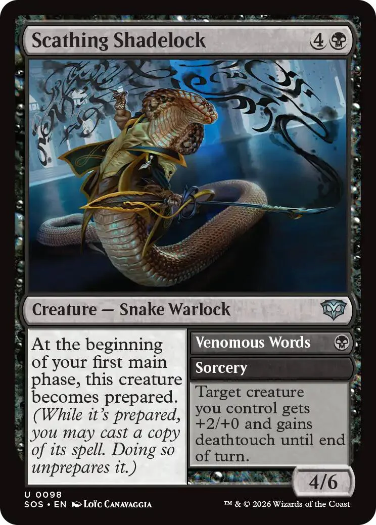 Scathing Shadelock [Secrets of Strixhaven]