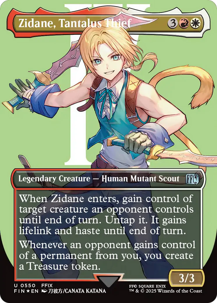 Zidane, Tantalus Thief (Borderless) (Surge Foil) [FINAL FANTASY]